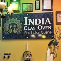 India Clay Oven fine Indian cuisine sign