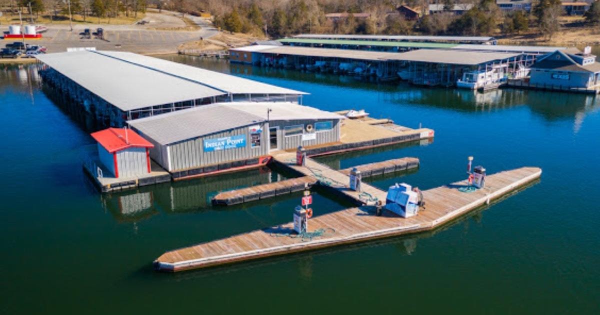 Aerial view of Indian Point Marina